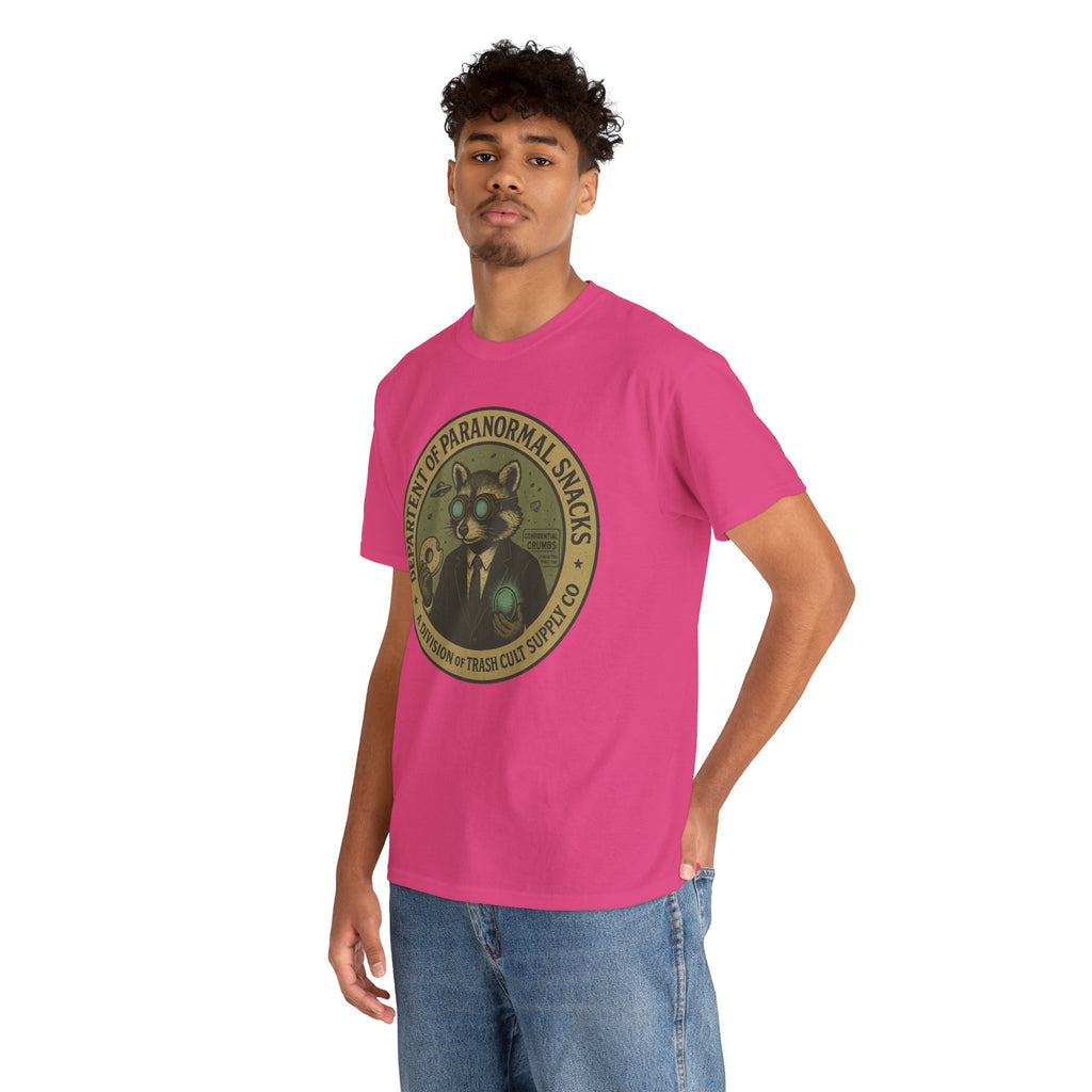 Department of Paranormal Snacks Shirt – Trash Cult Supply Co – Vintage Cryptid Division Tee – Gildan 5000