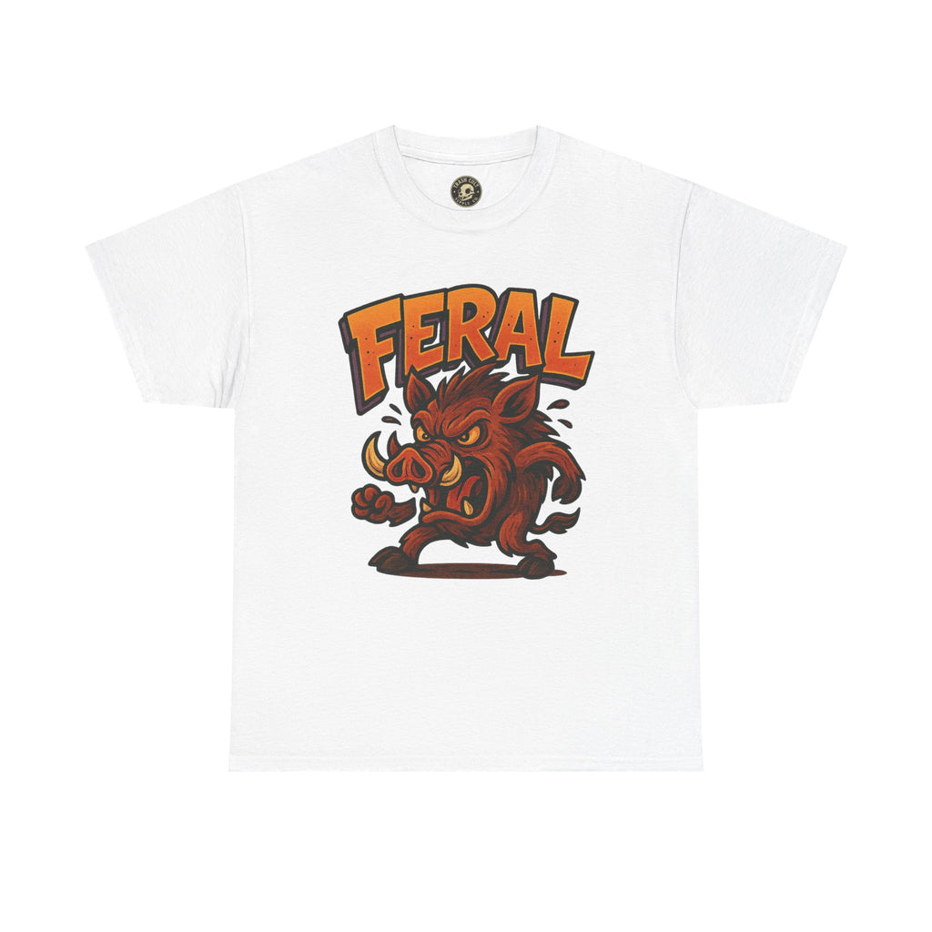 Feral Boar T-Shirt – Bold Unisex Animal Graphic Tee | Funny Cotton Shirt for Chaos Creatures