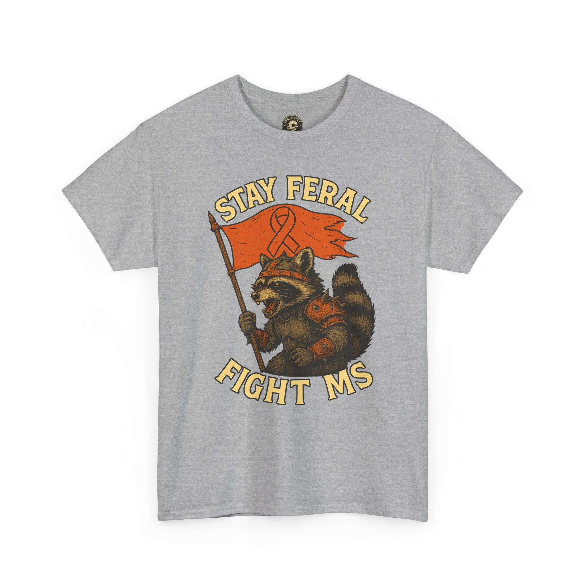 Stay Feral Fight MS Raccoon warrior shirt