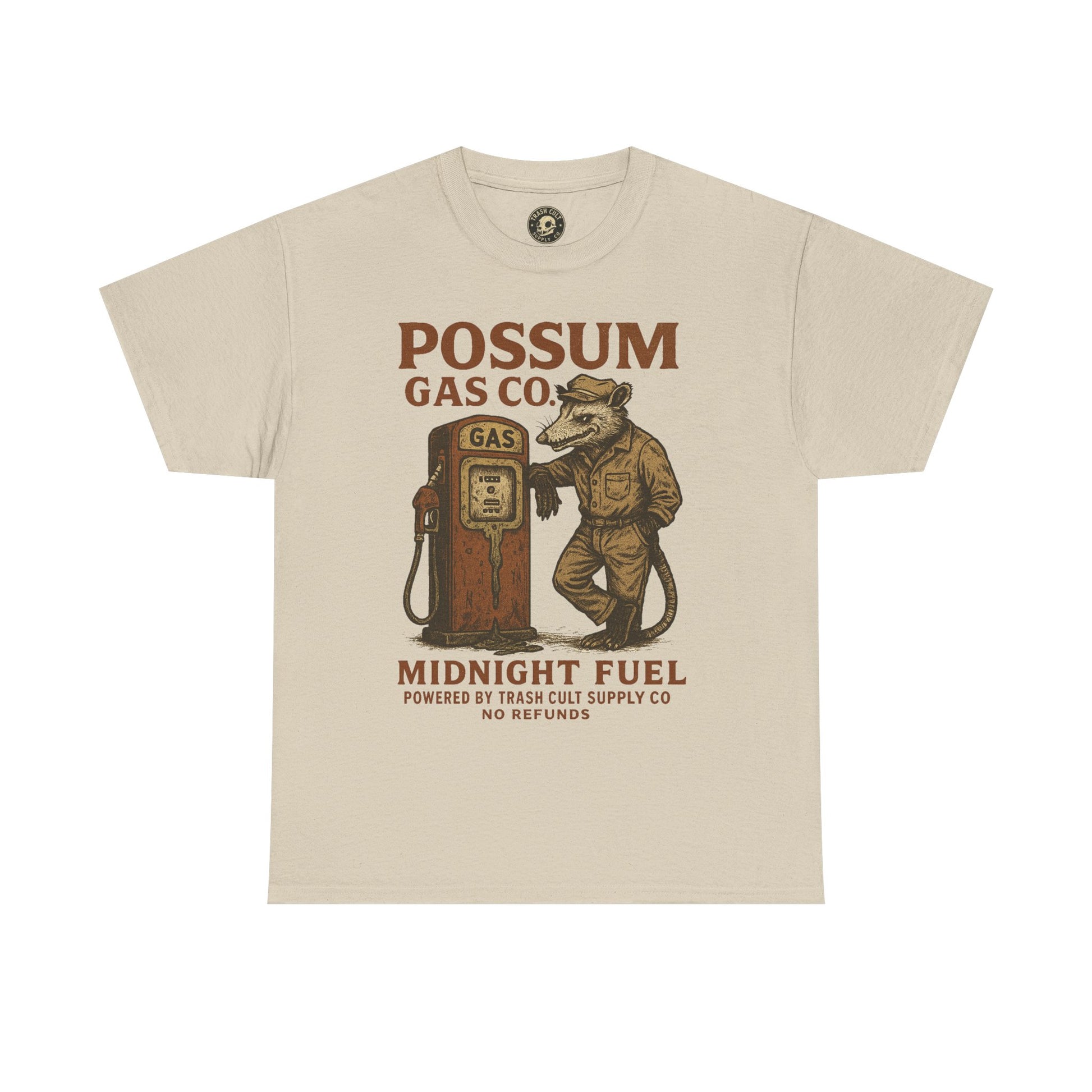 Possum Gas Co. Vintage Feral Mechanic Shirt – Trash Cult Supply Co. – Gildan 5000