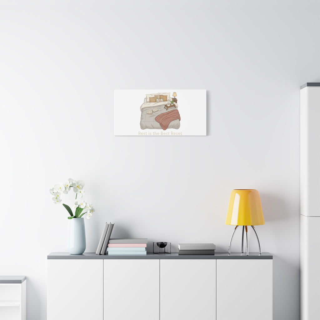 Rest is the Best Reset Canvas | sleepy humor, restful vibes