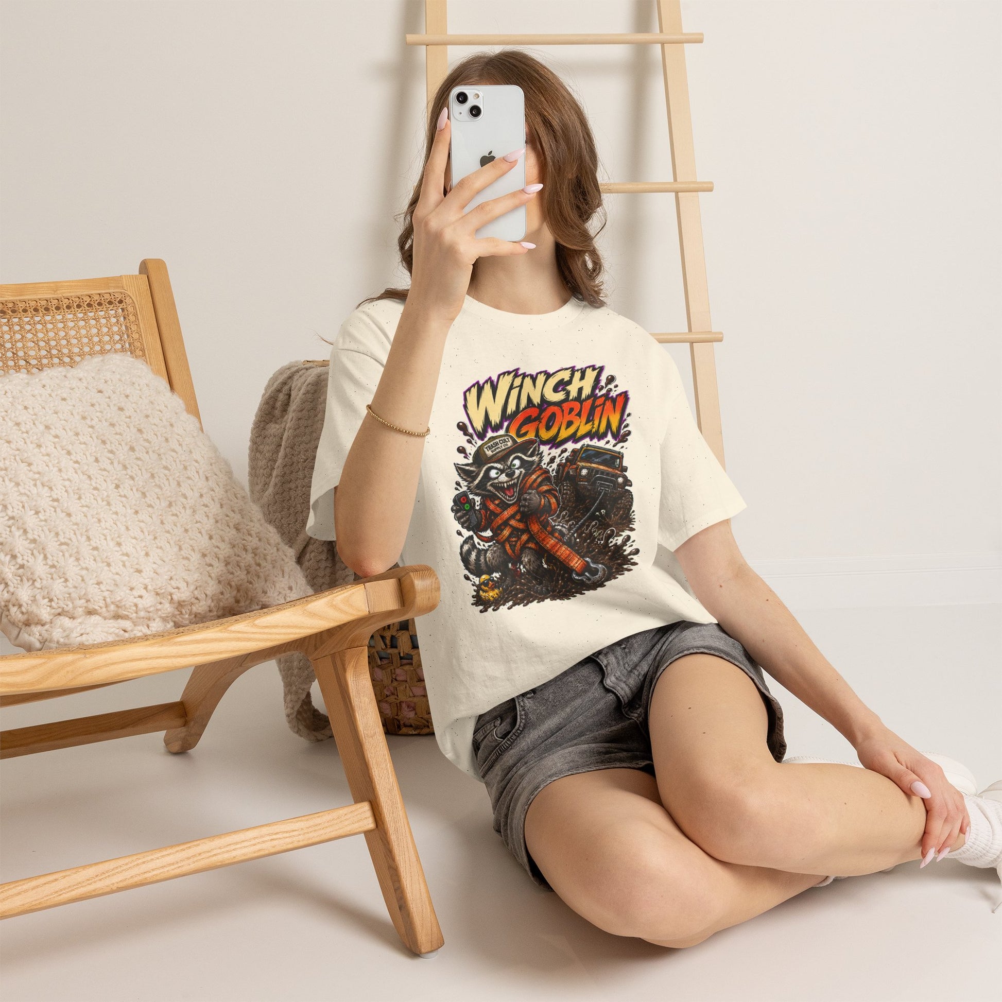 Winch Goblin Tee — Vintage Tow Truck Mechanic Graphic Shirt