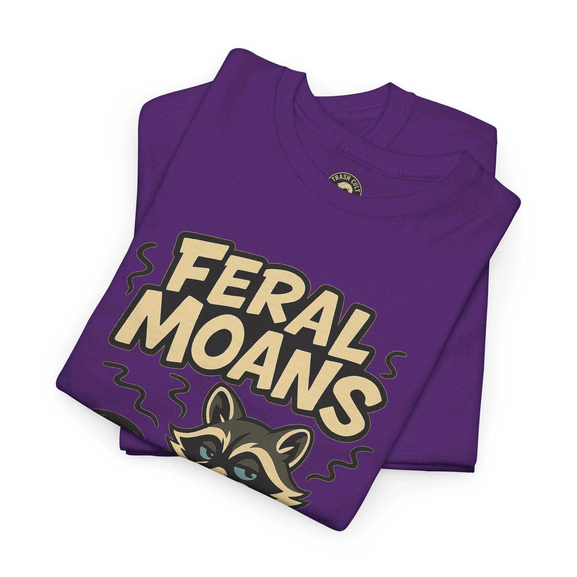 Feral Moans Unisex Heavy Cotton Tee, Funny Graphic Tee, Animal Lover Shirt, Casual Wear, Gift for Nature Enthusiasts
