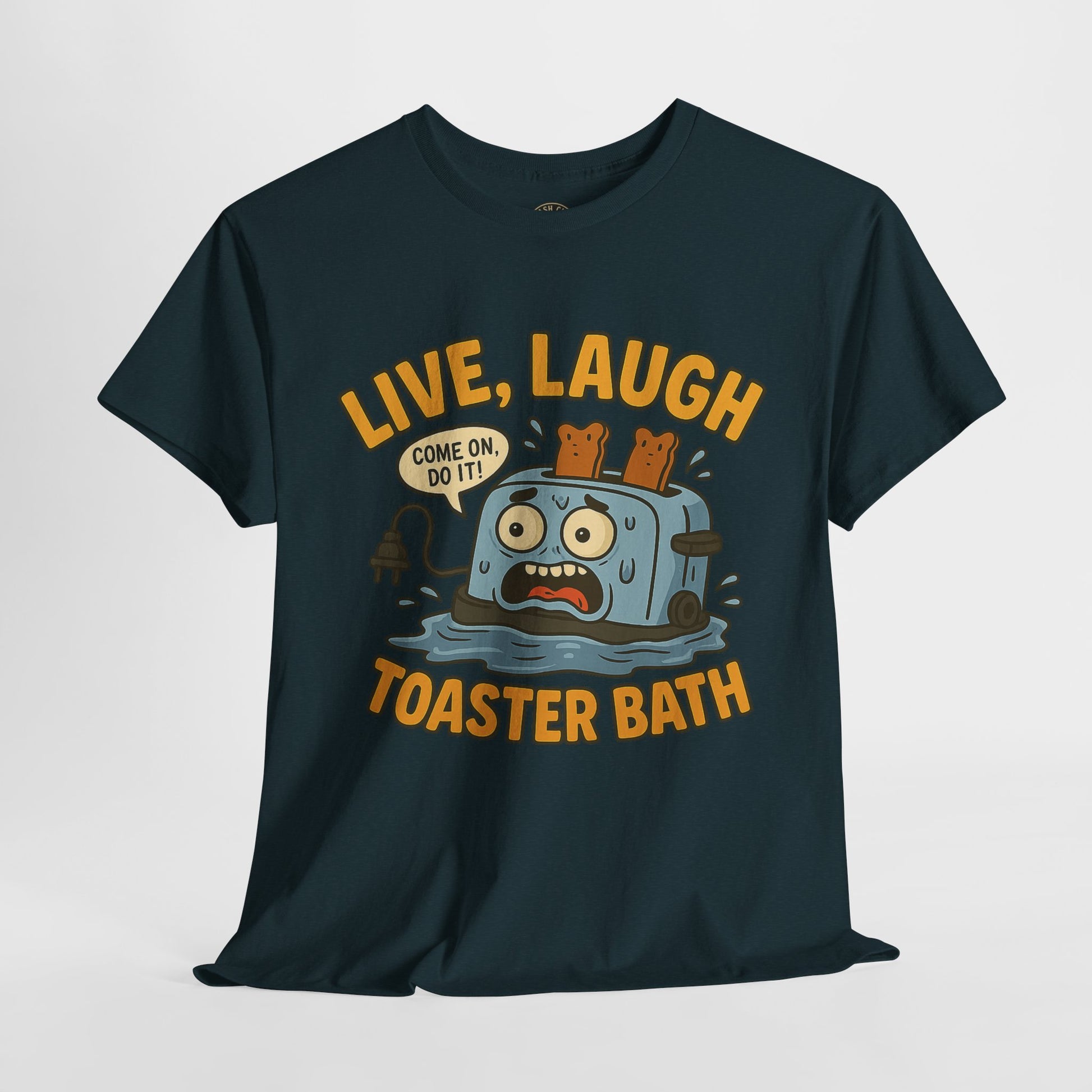 Funny Toaster Bath Tee, Humorous Unisex Shirt, Gift for Friends, Lightweight Cotton Tee, Birthday Party Outfit