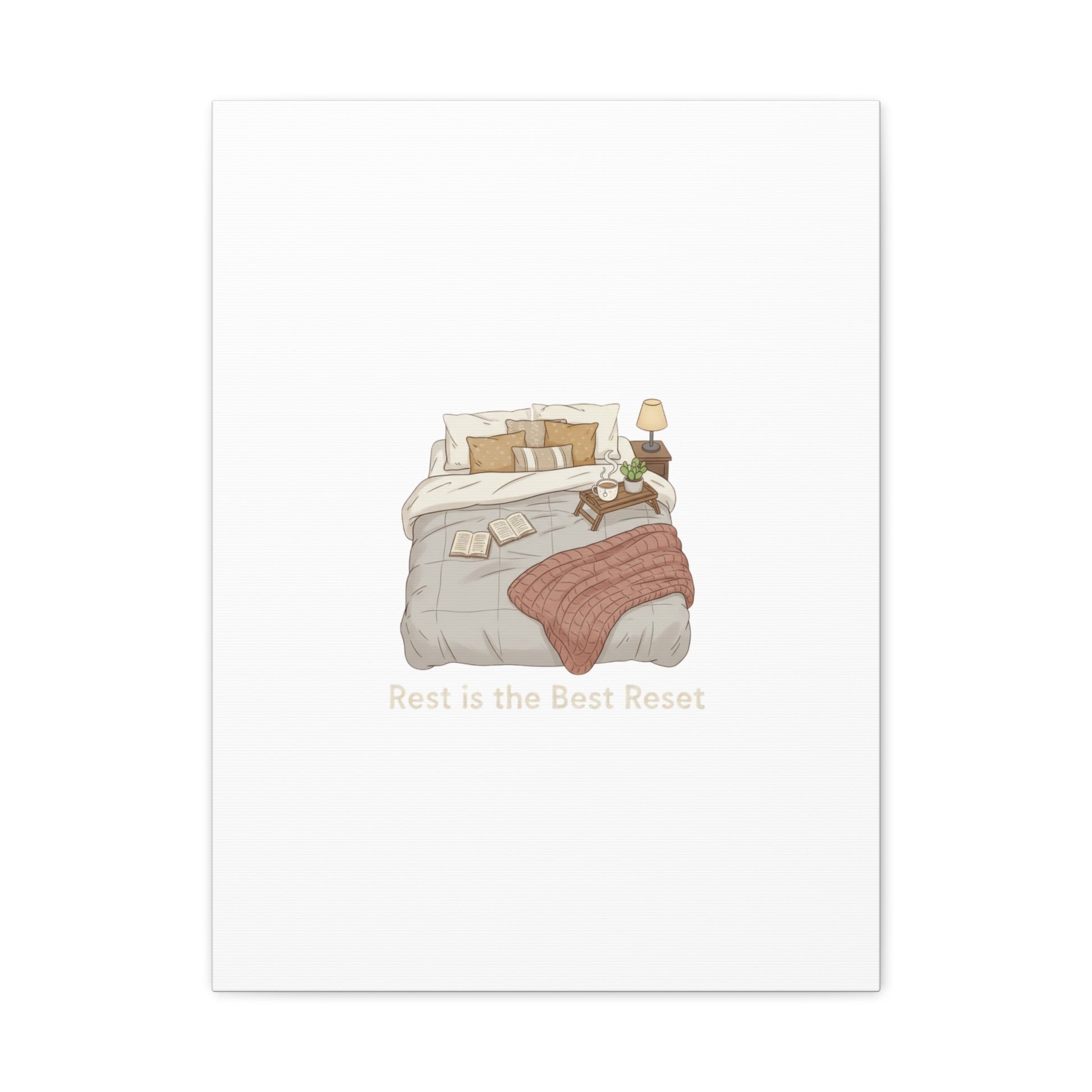 Rest is the Best Reset Canvas | sleepy humor, restful vibes