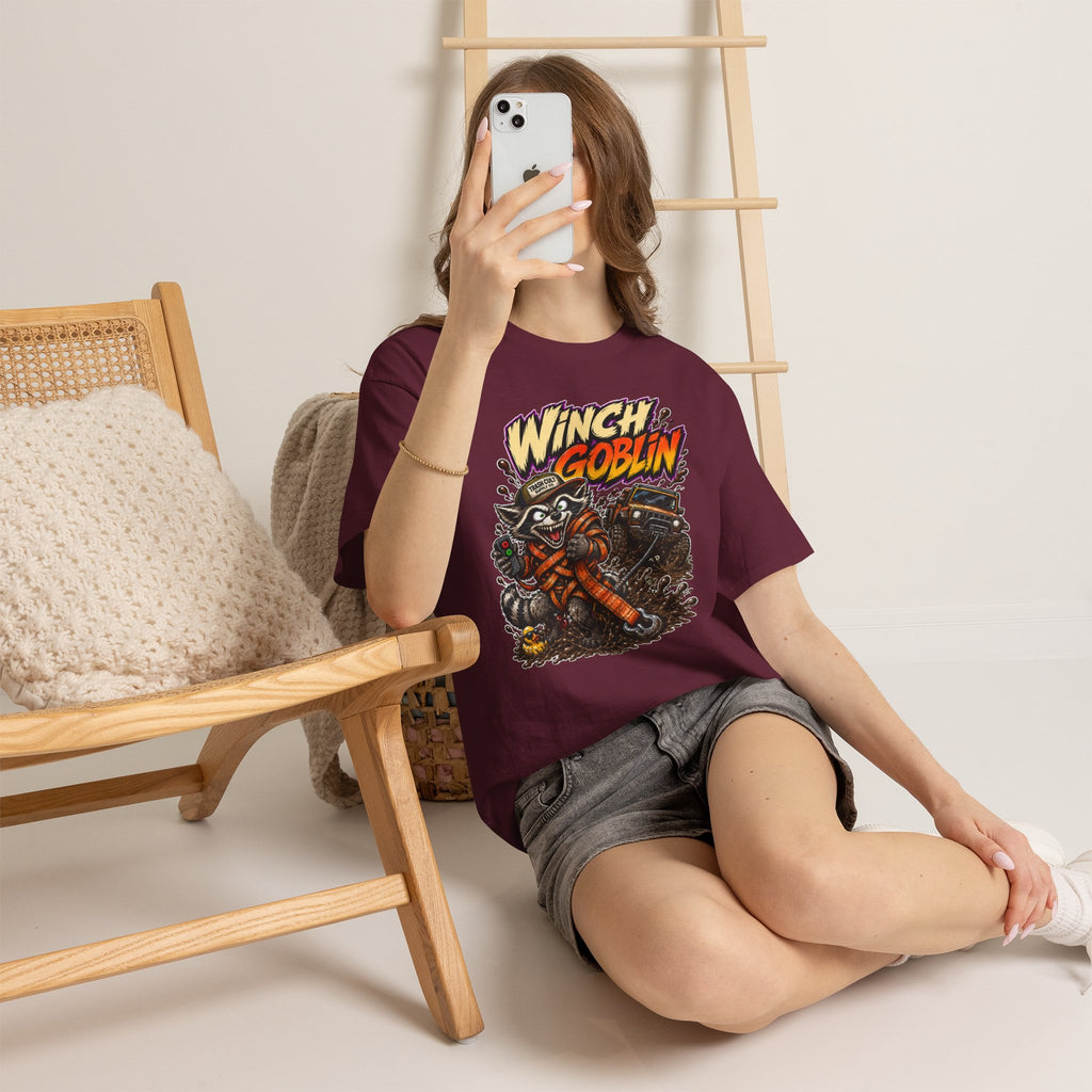 Winch Goblin Tee — Vintage Tow Truck Mechanic Graphic Shirt