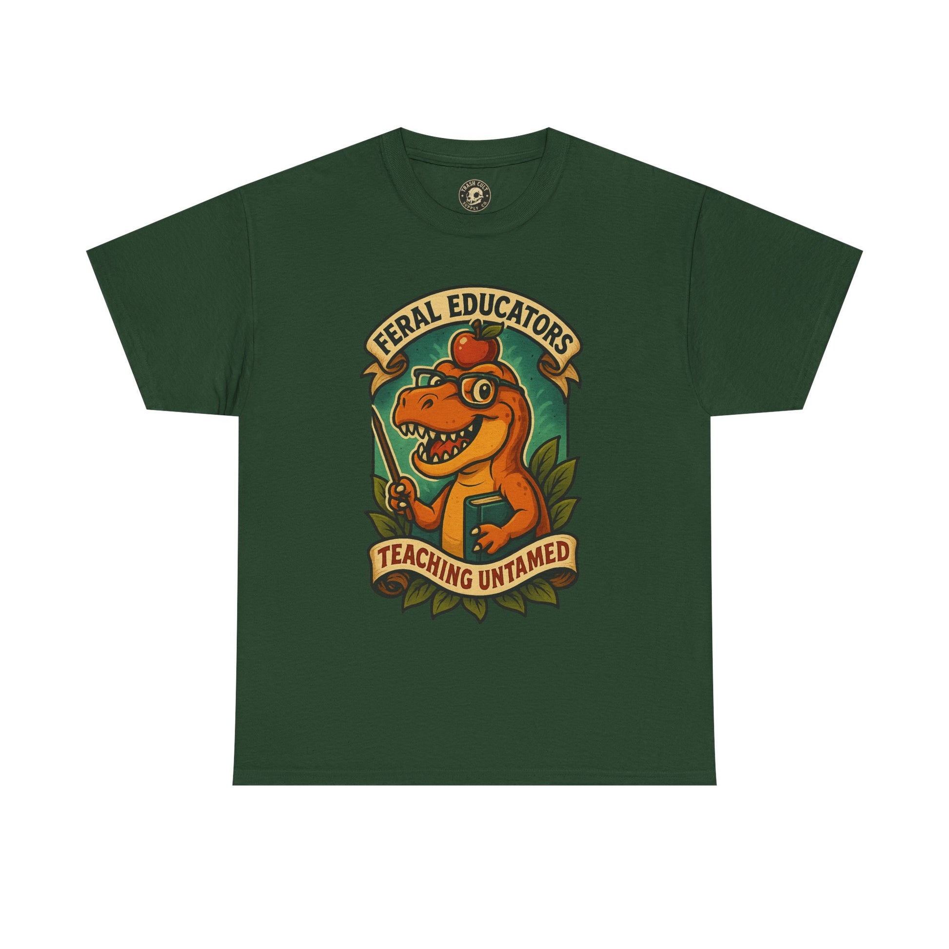 Feral Educators Tee, Fun Teacher Shirt, Unisex Cotton Tee, Gift for Educators, Classroom Apparel, Teacher Appreciation Day