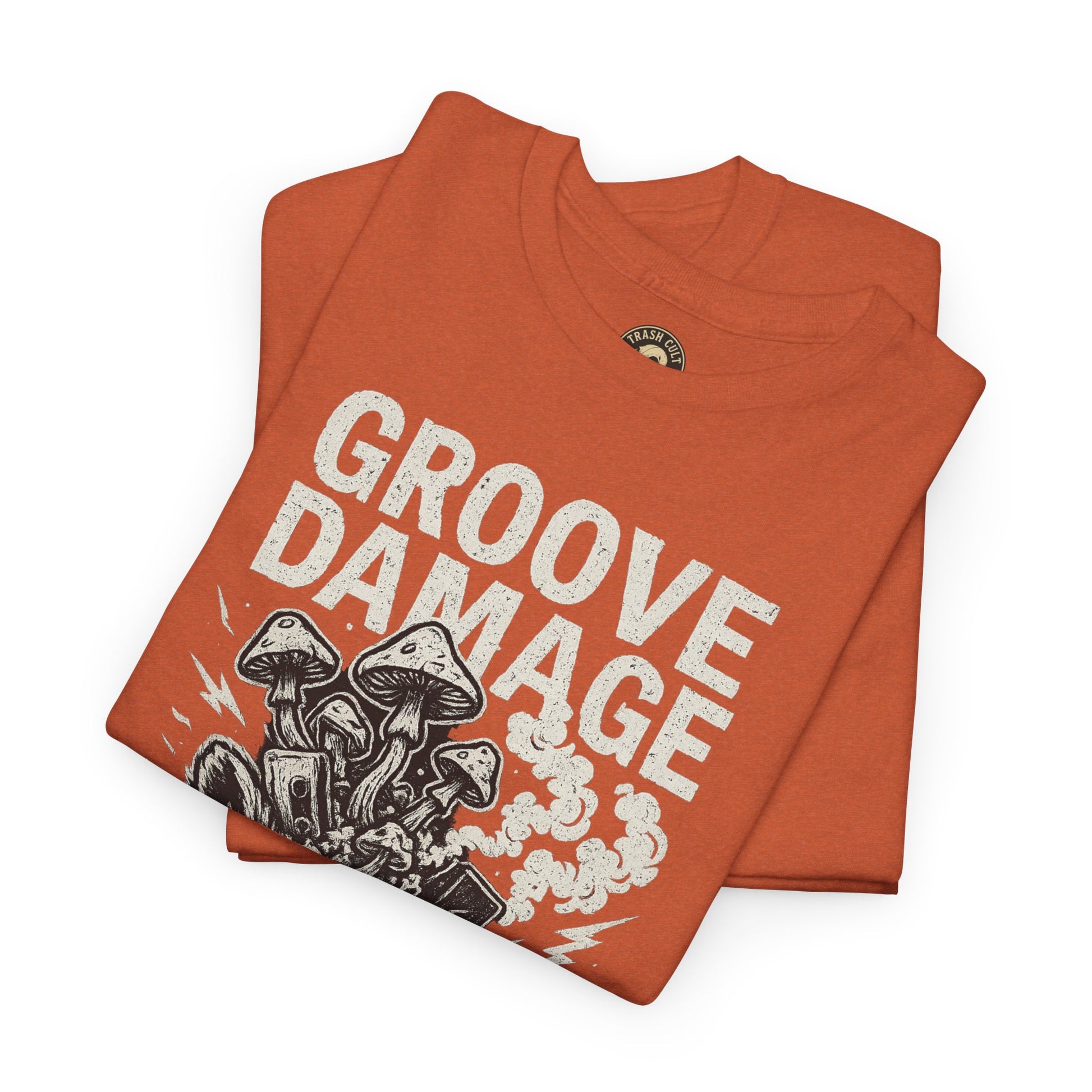 Groove Damage T-Shirt – A Proper Axe x Trash Cult Collab – Stoner Groove Punk Shirt