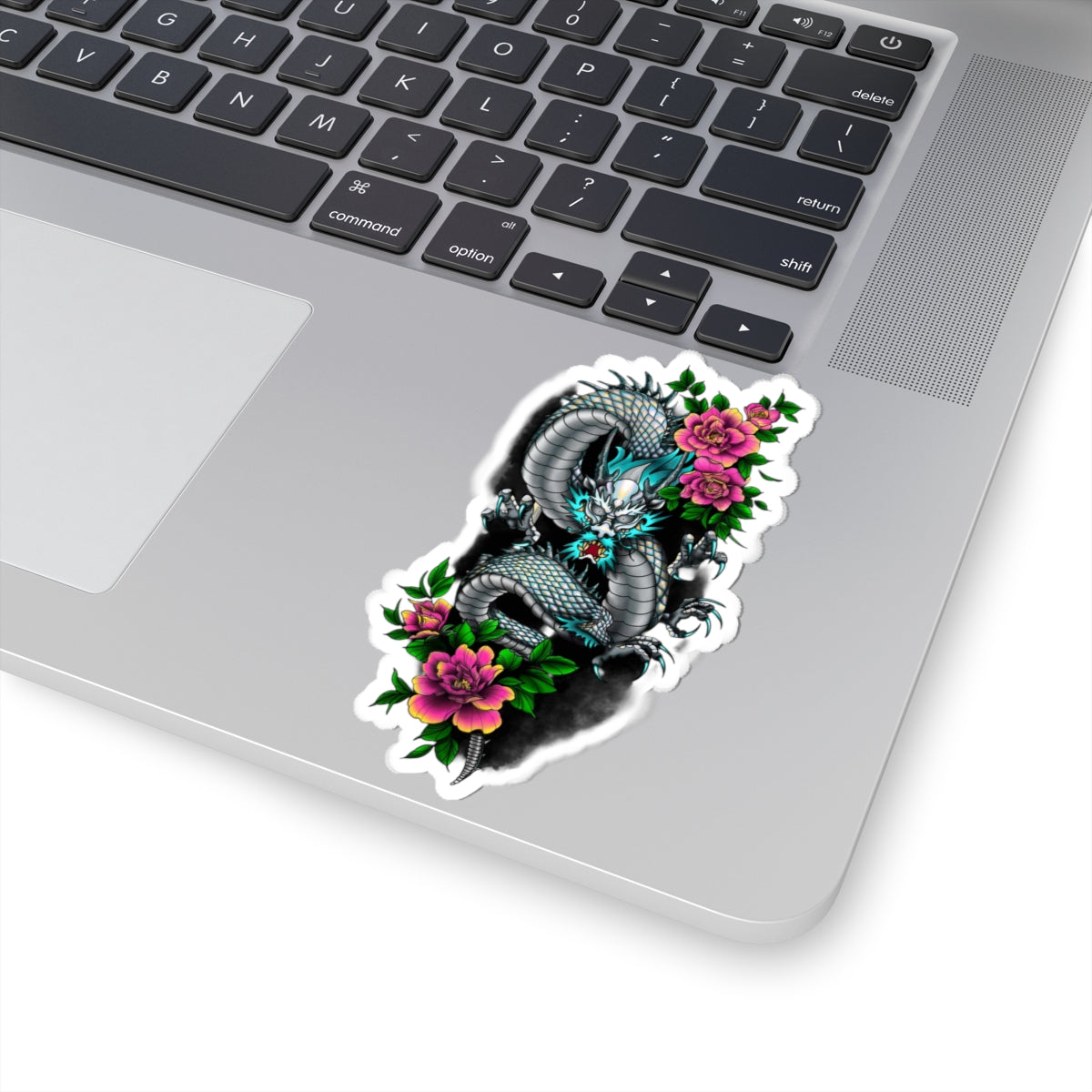 Mythic Dragon & Peony Sticker – Lara Davenport x Trash Cult