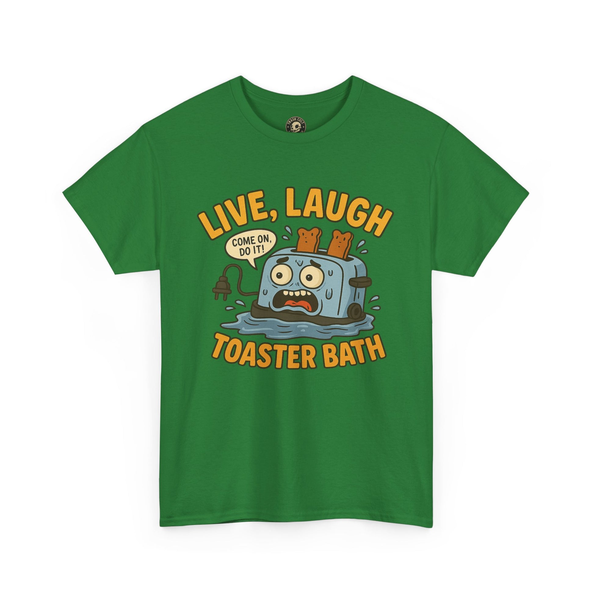 Funny Toaster Bath Tee, Humorous Unisex Shirt, Gift for Friends, Lightweight Cotton Tee, Birthday Party Outfit