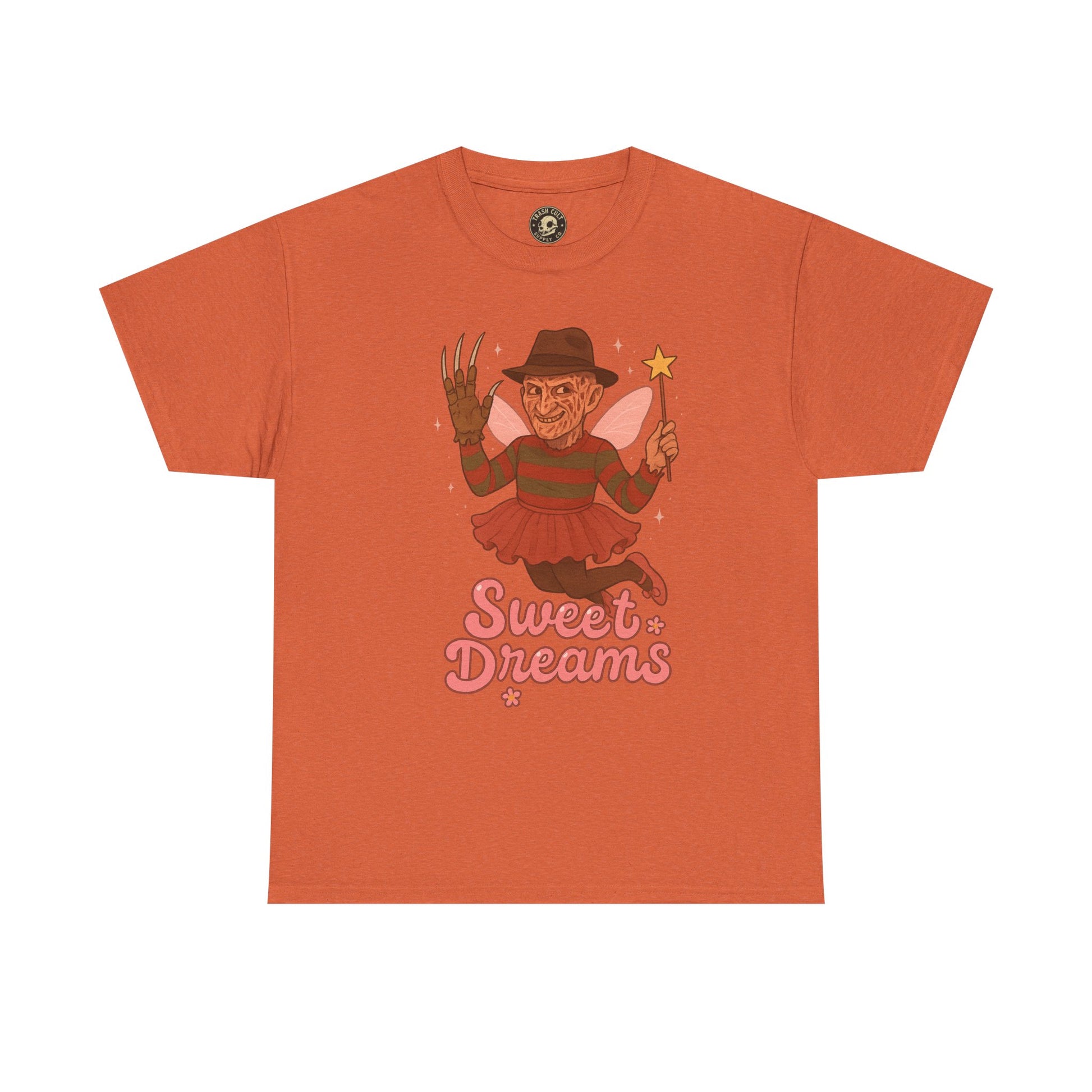 Freddy Krueger Fairy “Sweet Dreams” Funny Horror Parody T-Shirt – Gildan 5000