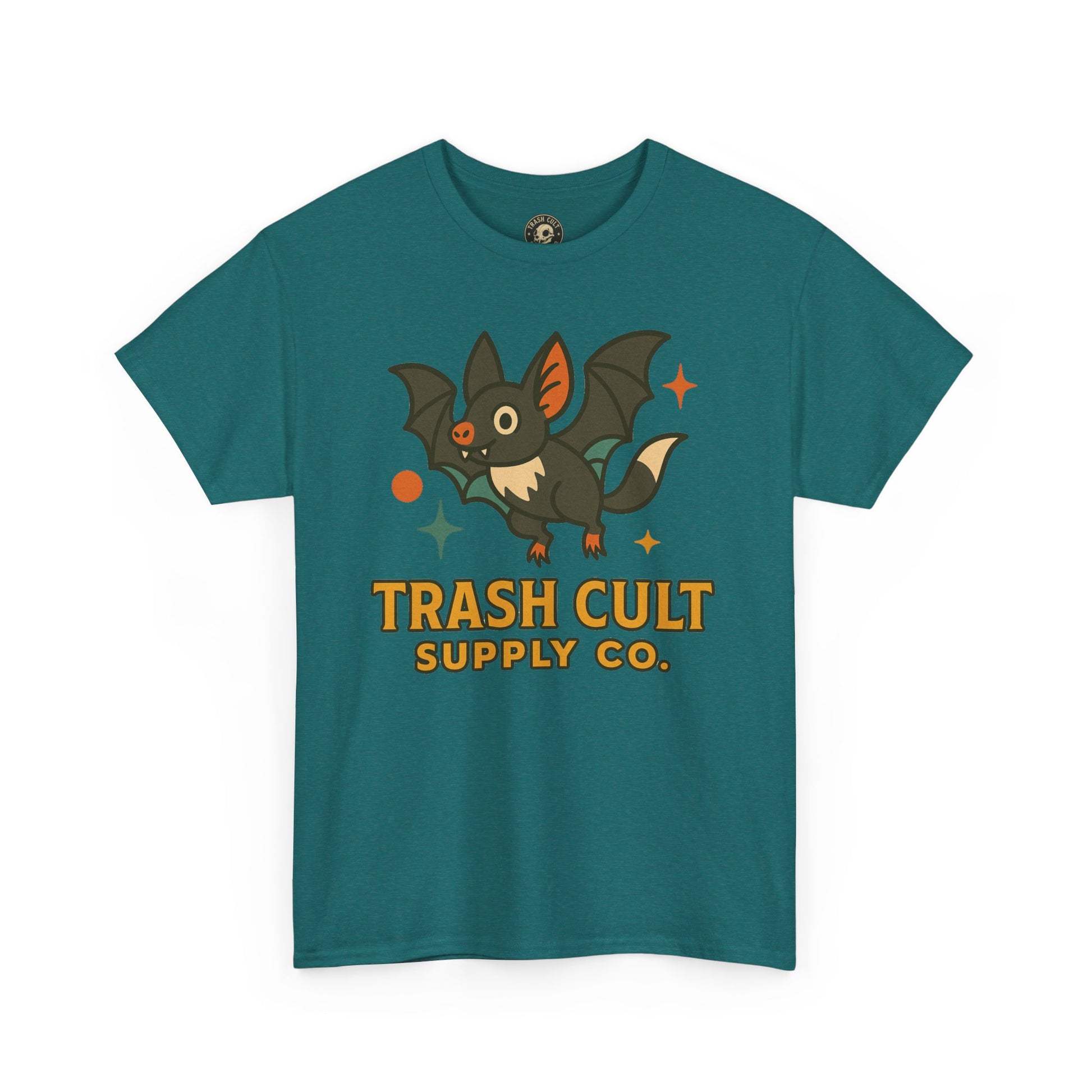 Trash Cult Supply Co. Unisex Heavy Cotton Tee - Fun Graphic Tee for Casual Wear, Perfect Gift for Bat Lovers, Halloween T-Shirt, [...]