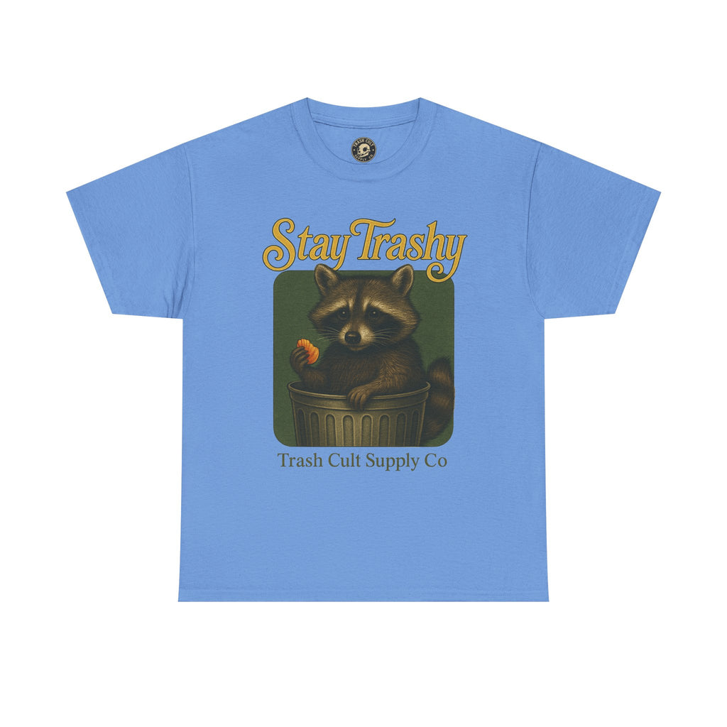 Stay Trashy Raccoon T-Shirt – Vintage-Style Cute Trash Panda | Trash Cult Supply Co | Gildan 5000