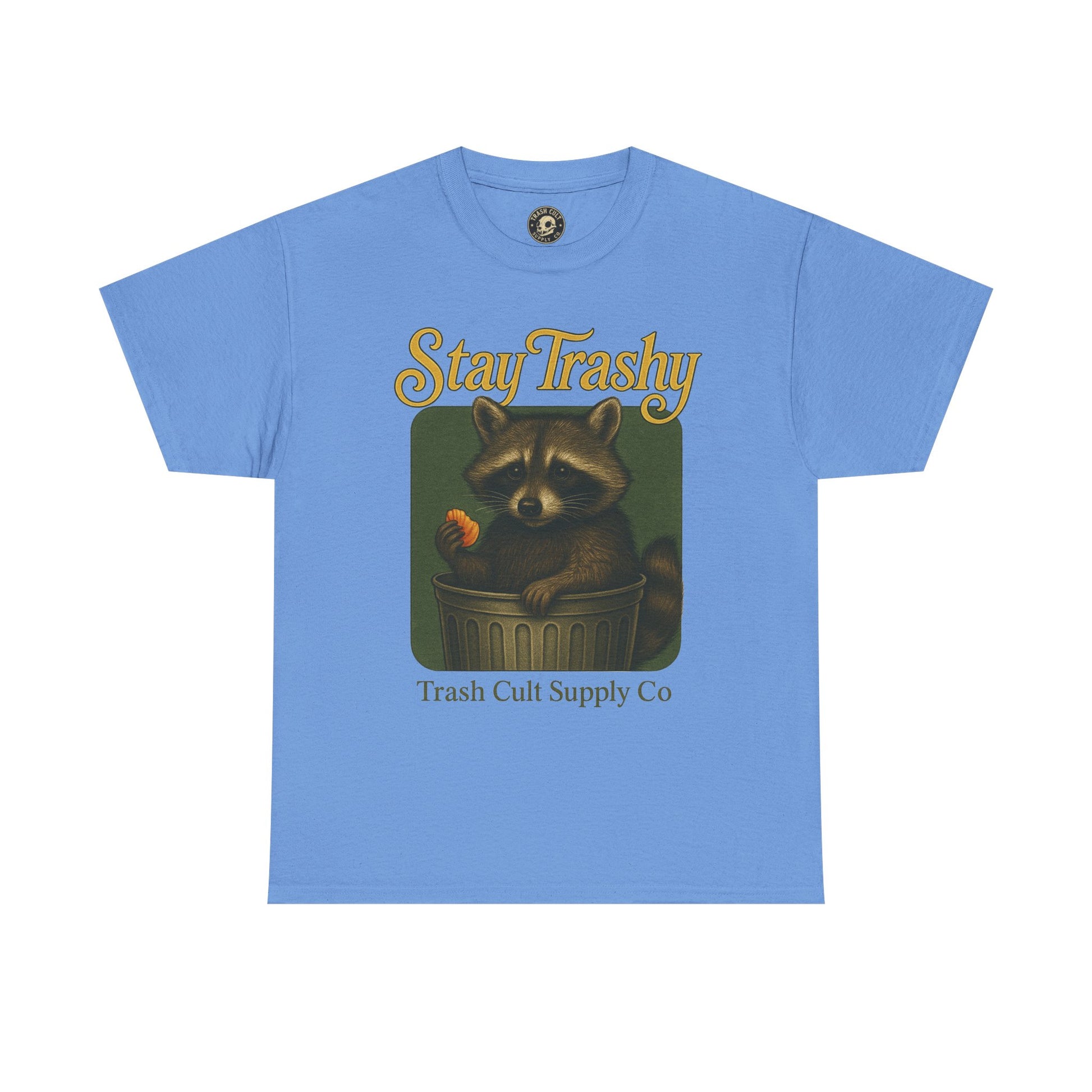 Stay Trashy Raccoon T-Shirt – Vintage-Style Cute Trash Panda | Trash Cult Supply Co | Gildan 5000
