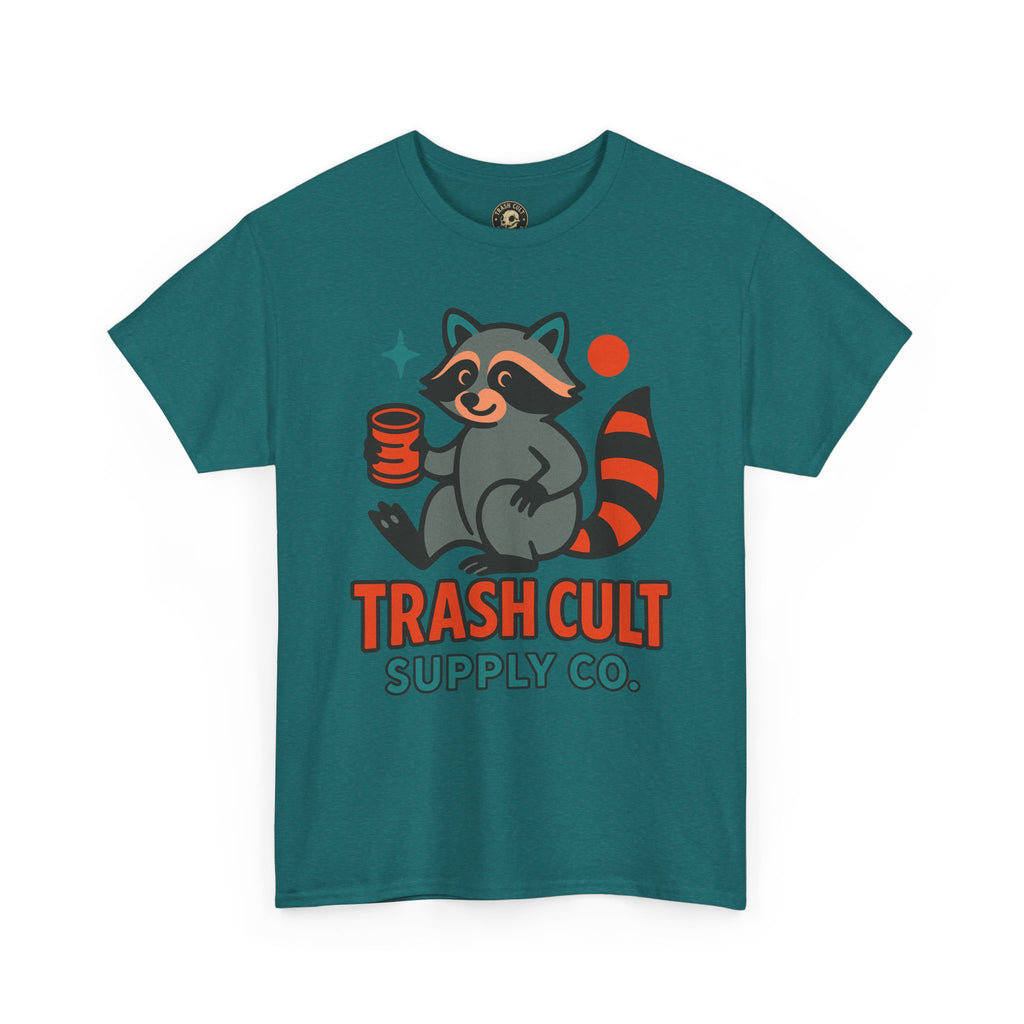 Trash Cult Supply Co. Unisex Heavy Cotton Tee, Eco-Friendly Tee, Gift for Raccoon Lovers, Cute Graphic T-Shirt, Trendy Streetwear, [...]