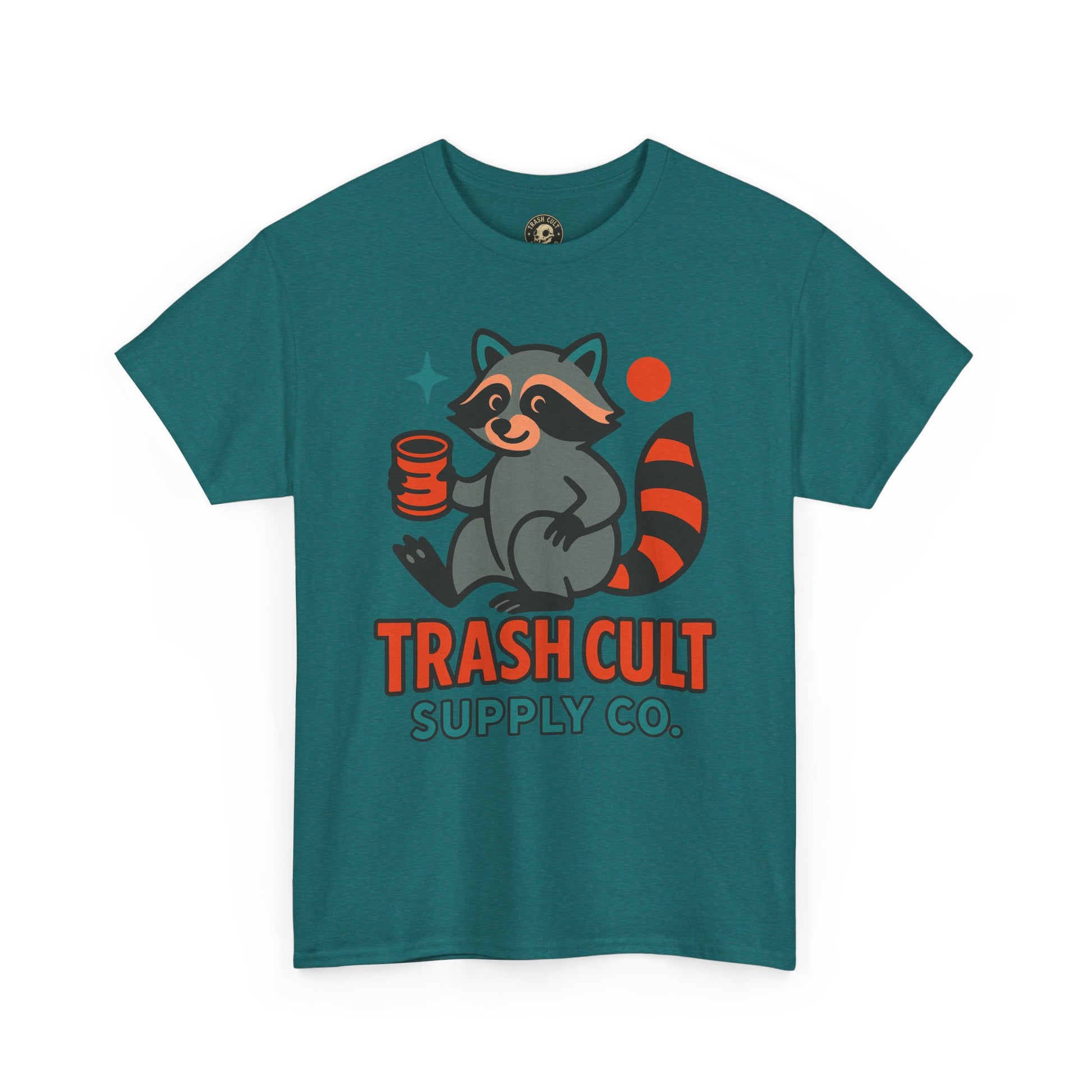 Trash Cult Supply Co. Unisex Heavy Cotton Tee, Eco-Friendly Tee, Gift for Raccoon Lovers, Cute Graphic T-Shirt, Trendy Streetwear, [...]