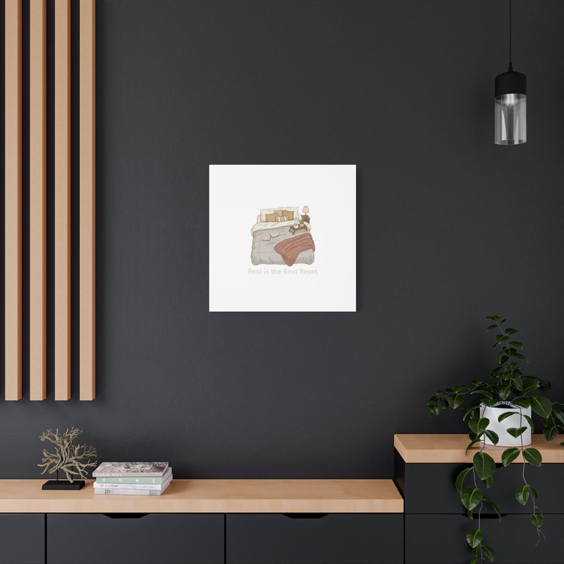 Rest is the Best Reset Canvas | sleepy humor, restful vibes