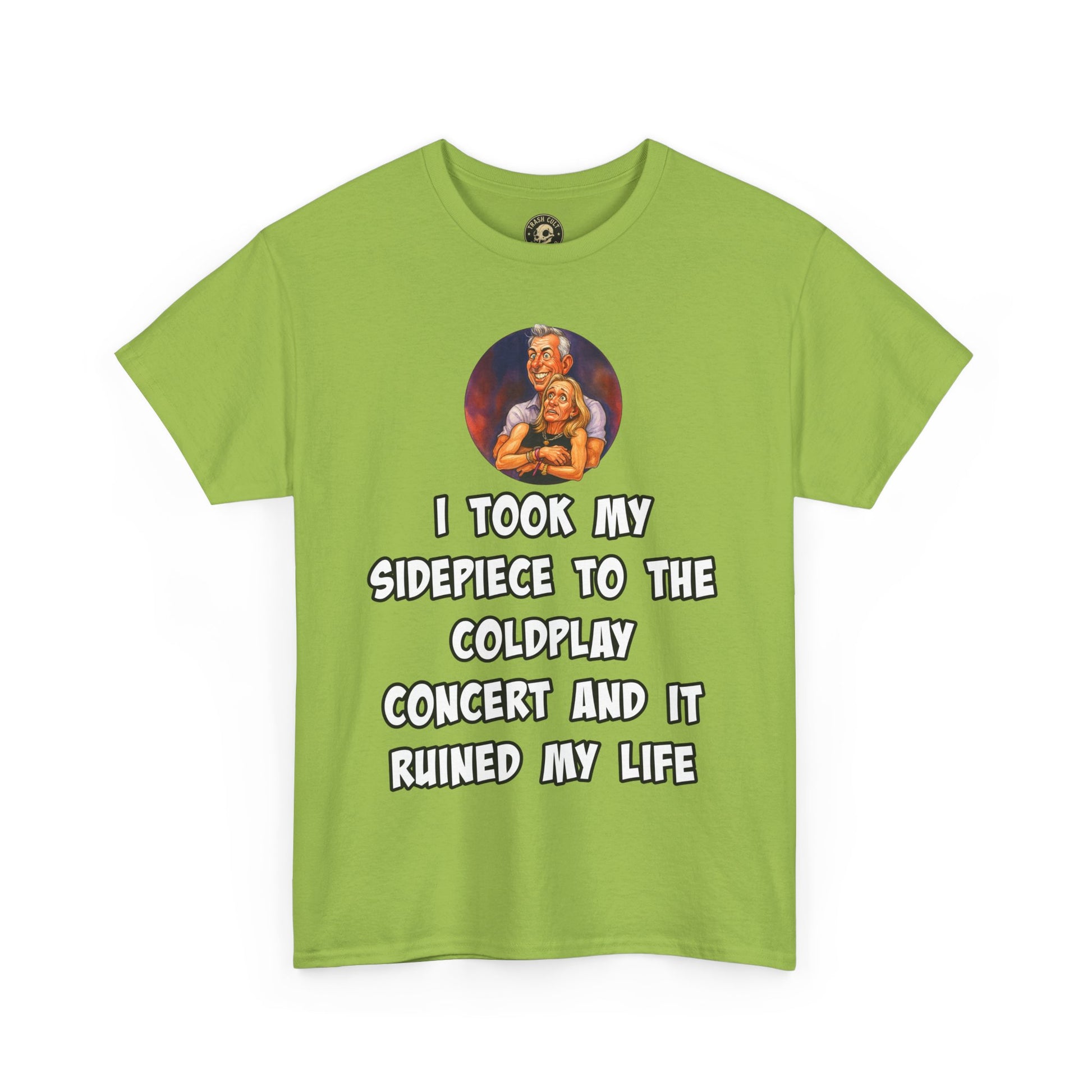 Funny CEO Concert Shirt – “I Took My Sidepiece to the Coldplay Concert” Meme Tee – Gildan 5000