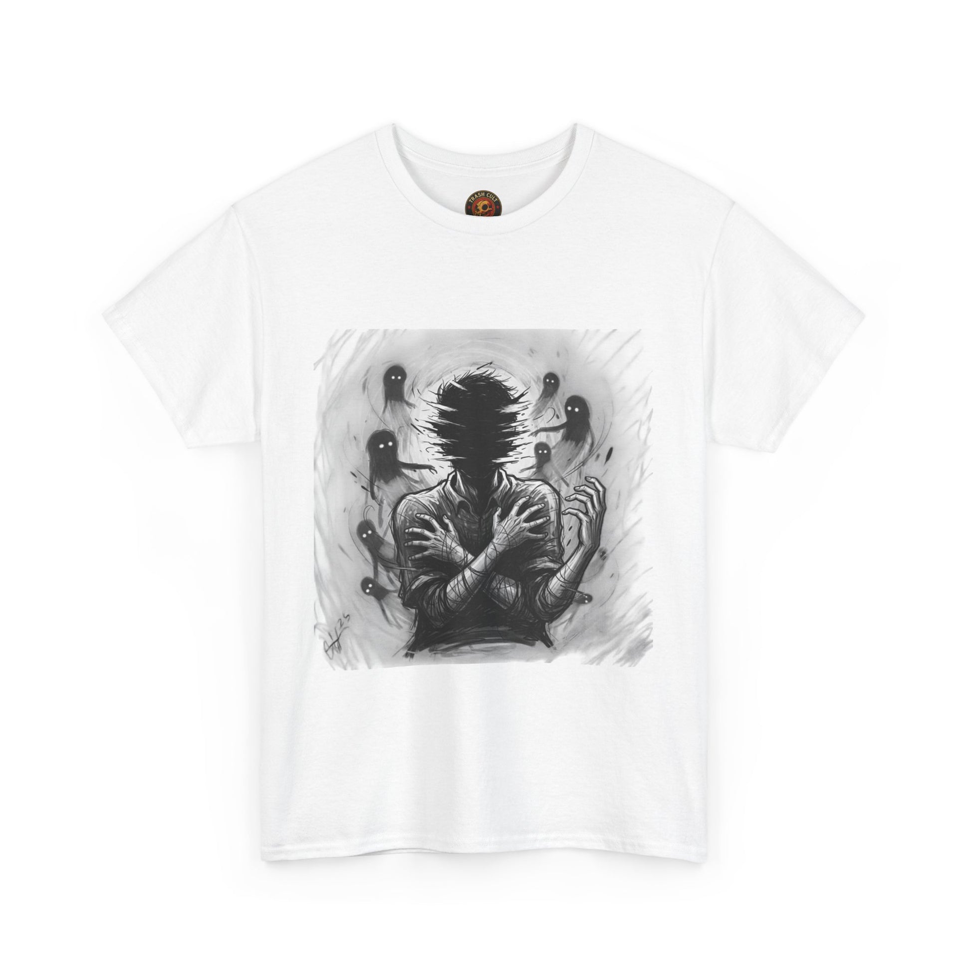 Xian Allen x Trash Cult Shirt – “Don’t Let Them In” | Ghost Spiral Emotional Horror Tee