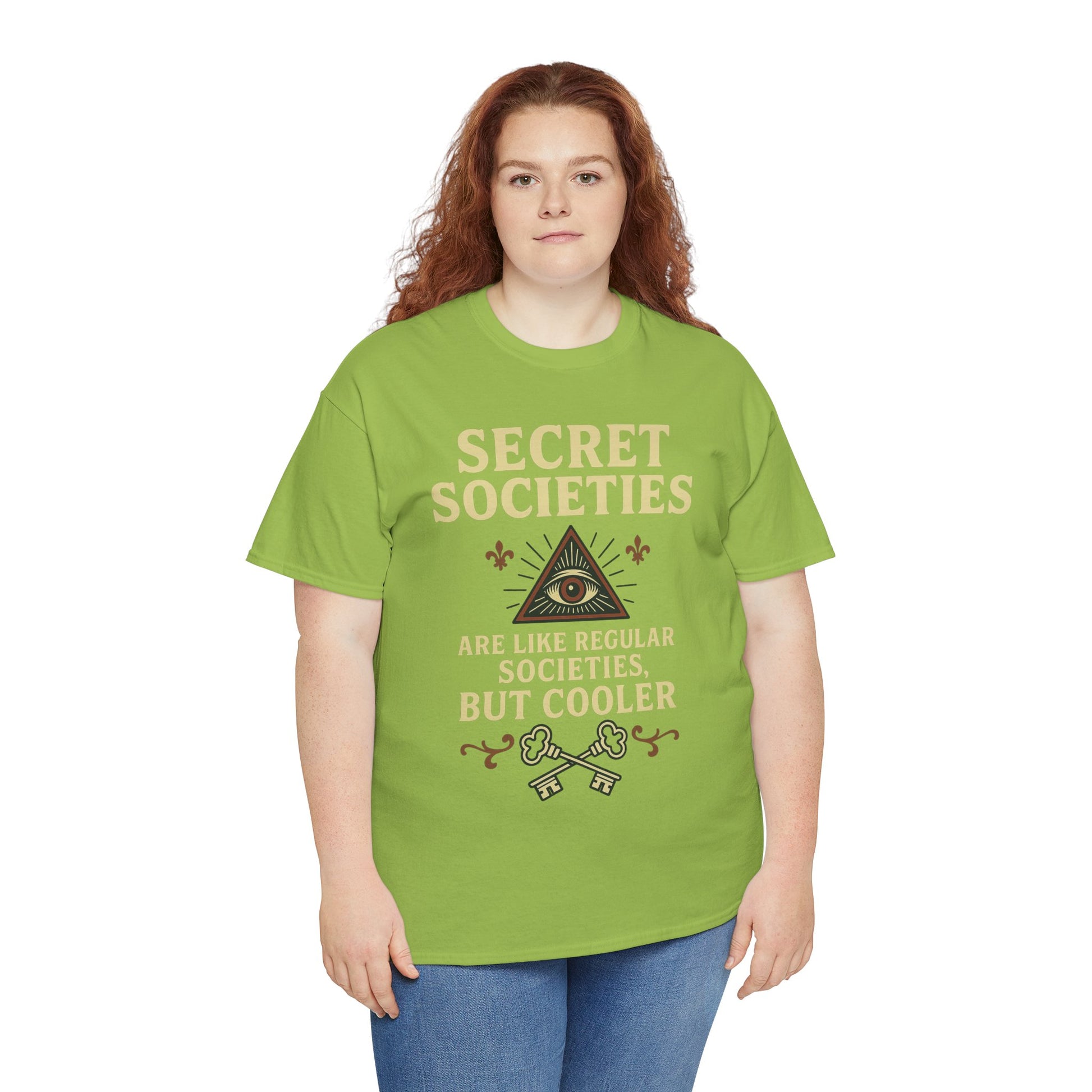 Secret Societies Shirt – Illuminati Eye Graphic Tee – Gildan 5000 Soft Cotton – Trash Cult Vintage Design