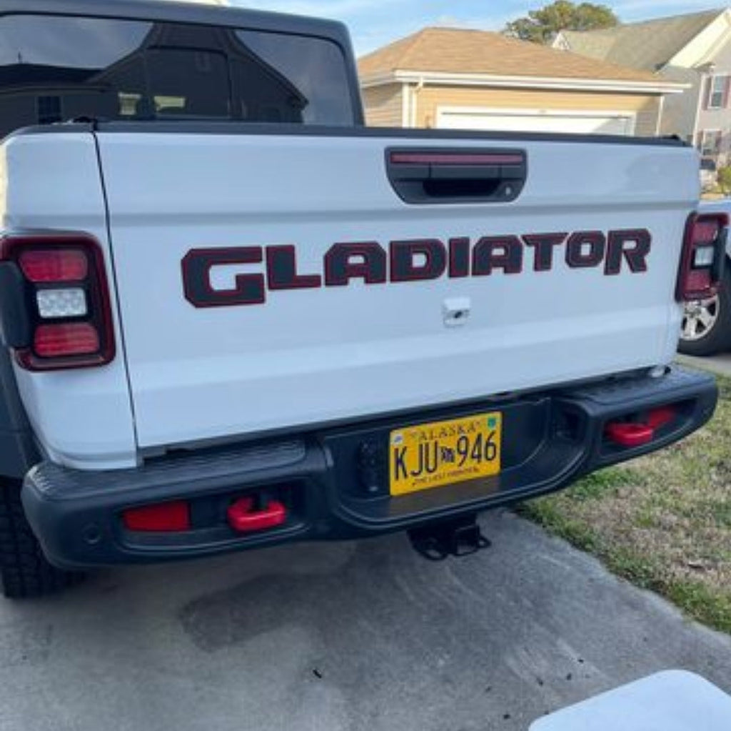 Jeep "GLADIATOR" Tailgate Emblem -  Two Color Stacked